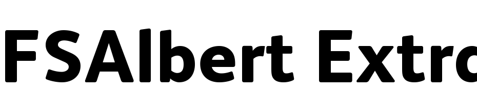 FSAlbert Extra Bold cкачати шрифт безкоштовно